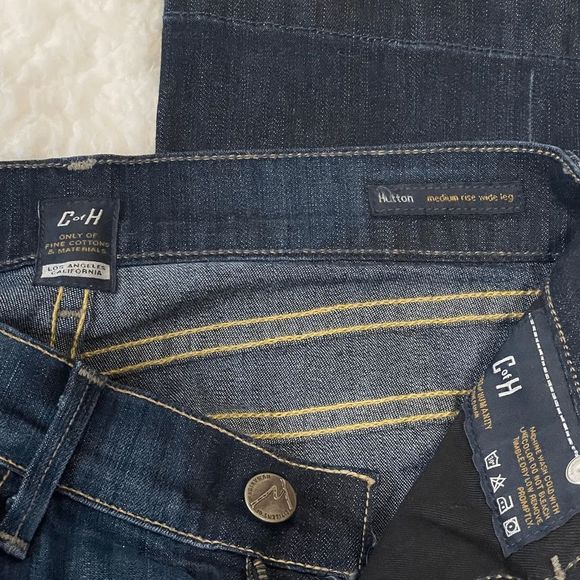 NWT Citizens of Humanity Hutton Medium Rise Wide Leg Women's Blue Jeans Size 26 - Picture 8 of 11